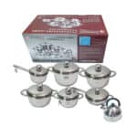 Ollas de Acero Quirúrgico x 13 Piezas. ¡Cocina con Estilo! 🌟👨‍🍳