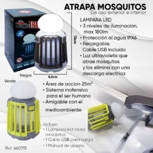 lampara mata mosquitos 